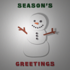 Season&#039;s Greetings Snowman